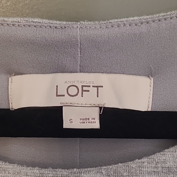 Loft Casual Grey Midi Dress - Picture 2 of 5